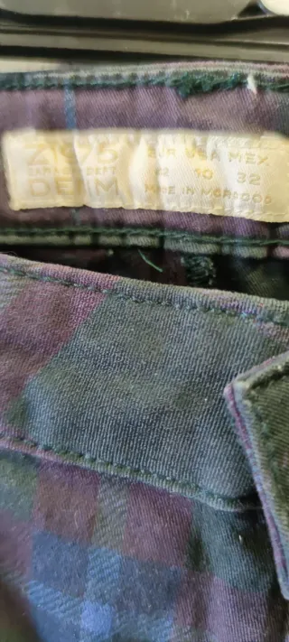 Pantalones Zara cuadros mujer