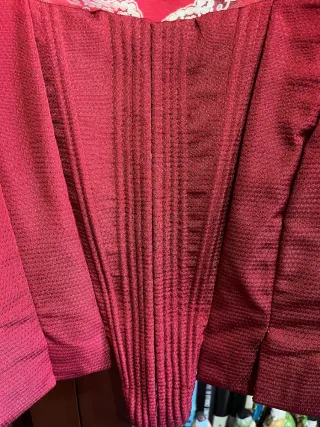 Corpiño de fallera granate