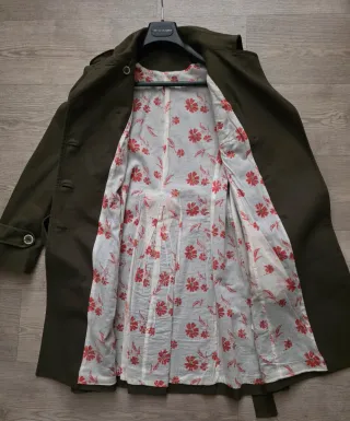 Abrigo Caroll  verde