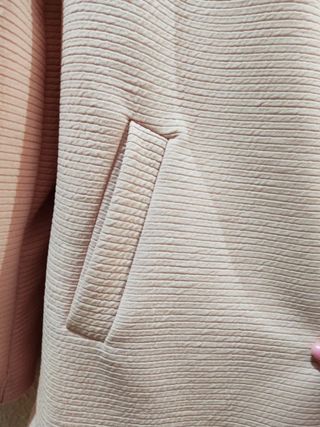 Abrigo fino rosa palo