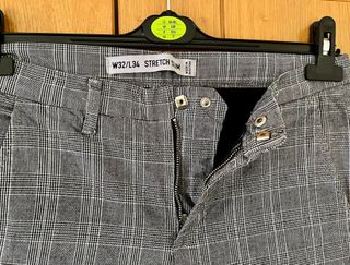 Pantalón cuadros gris Denim Co. Talla 42