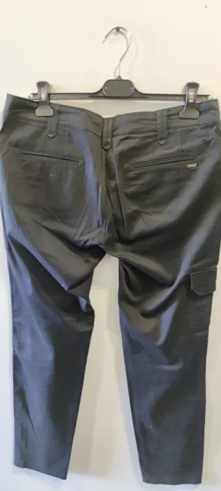 Pantalones Mango Basic Negros Mujer