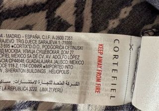 Vestido Cortefiel Talla L Estampado