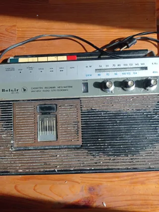 Radio Cassette Belair CRH-570 Años 70