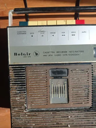 Radio Cassette Belair CRH-570 Años 70