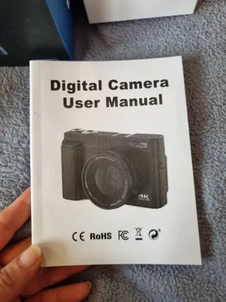 Cámara Digital 4K Ultra HD Negra