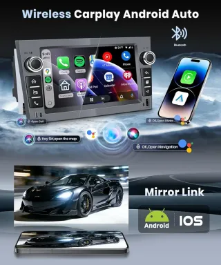 Radio Coche Android 4G+64G Gris