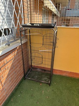 Jaula para mascotas negra