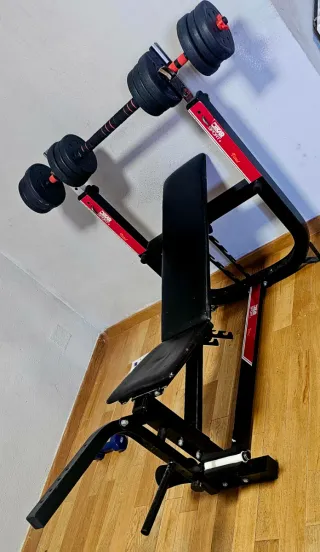 Banco abdominal con pesas Dikar Sport