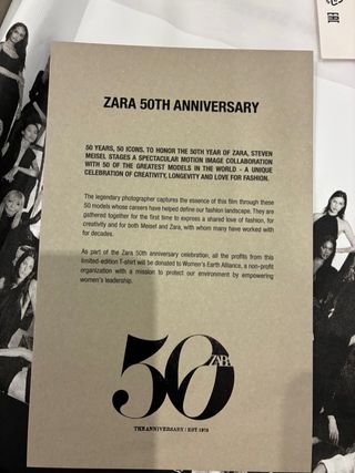 Camiseta Zara 50 Aniversario varias tallas