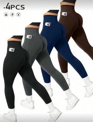 Pack 4 Pantalones Deportivos Mujer Talla S