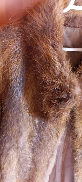 Abrigo de piel auténtica para señora