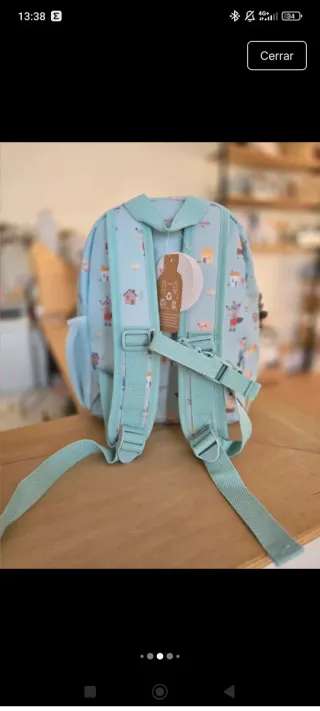 Mochila y estuche Tutete estampado infantil