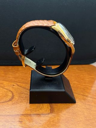 Orologio Waltham Uomo Vintage Pelle Marrone Oro