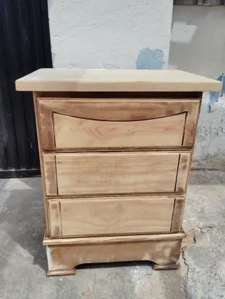 Mesitas de noche restauradas madera