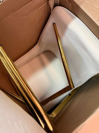 2 Sillas Comedor Tapizadas Beige