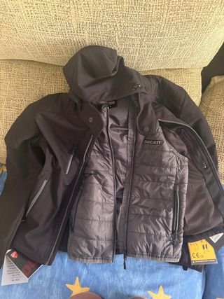 Chaqueta Ducati Negra Moto