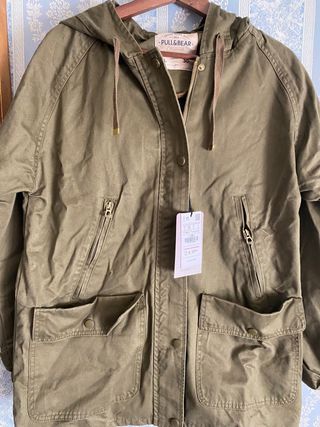 Parka Verde Pull & Bear Talla L