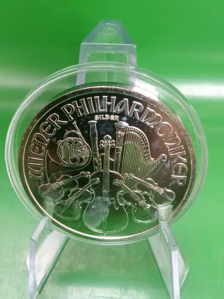 Moneda 1 Onza Plata Austria 1.50 Euro