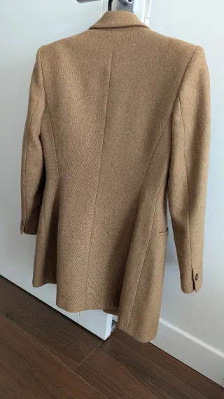 Abrigo Zara Lana Beige