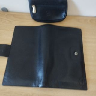 Cartera y monedero de piel negros