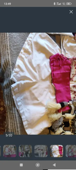 Traje Saragüell Niño Oro y Rosa