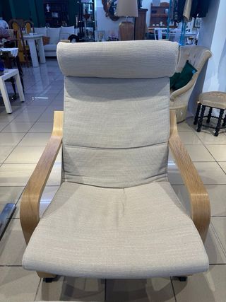 Sillón Poäng IKEA Beige y Marrón