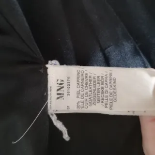 Americana MNG Cuero Marrón. Piel de carnero