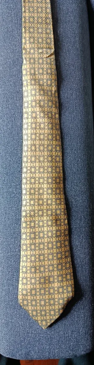 Corbata Hermes Azul y Amarillo