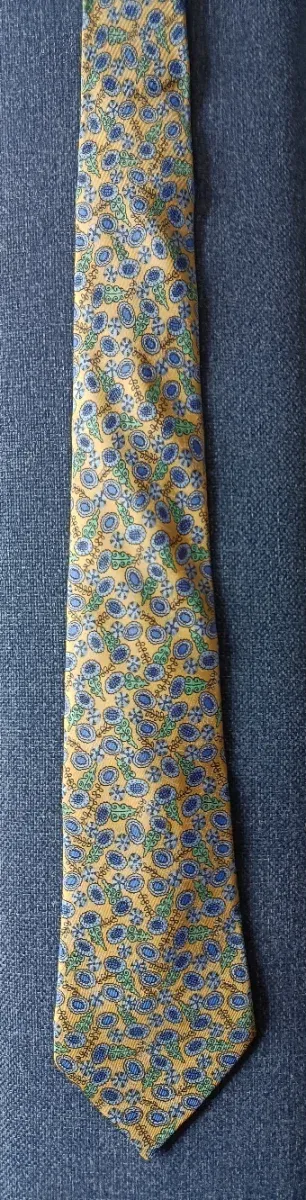 Corbata Hermes Azul y Amarillo