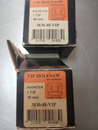 Lote 4 Coronas Perforadoras Ferr y Blu-Mol