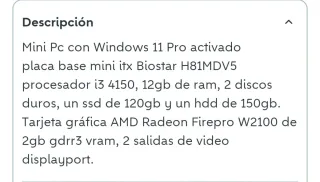 Mini PC Intel i3 para NAS