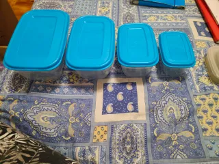 Set 4 Contenitori Cibo Blu