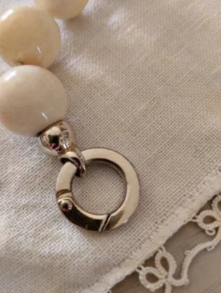 Bracciale artigianale corallo grezzo e onice.