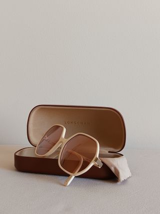 Occhiali da sole Longchamp donna LO613S Beige/Marrone