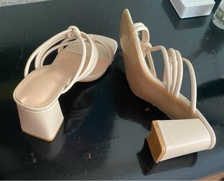 Sandalias BUONARROTTI tacón beige