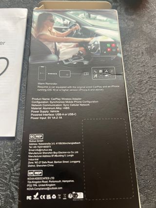 Adaptador CarPlay Inalámbrico HSTOP