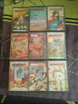 Lote 9 Cintas Microhobby Spectrum Originales