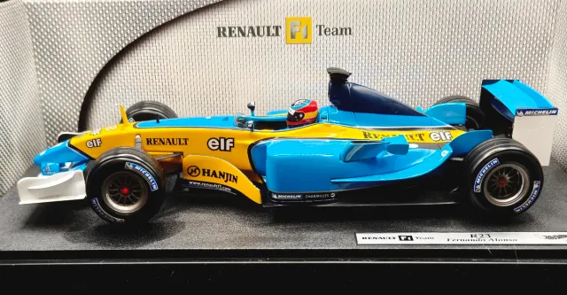 Miniature F1 Renault R23 - Fernando Alonso - Échelle 1/18 - Hot Wheels - Occasion