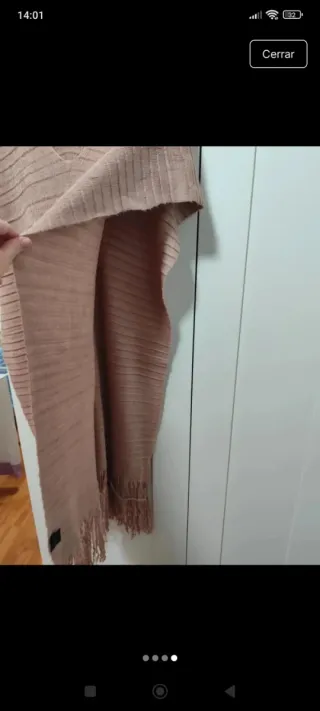 Poncho de punto talla única