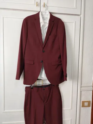 Traje Jack & Jones Rojo Talla M