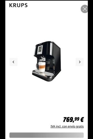 Cafetera super automática Krups EA8808
