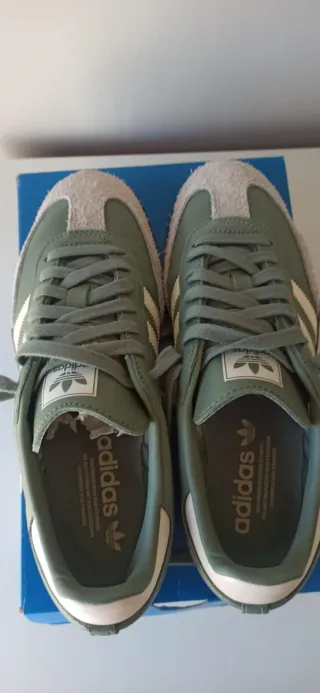 Adidas Samba OG Verde/Gris Talla 39 ⅓