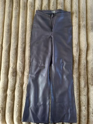 Pantalón piel mujer purplr leather pants