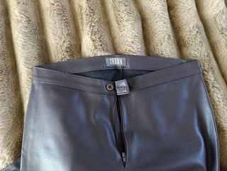 Pantalón piel mujer purplr leather pants