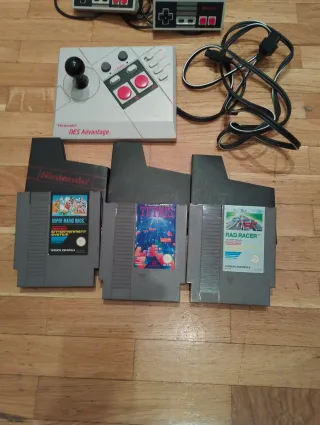 Nintendo NES Consola + Accesorios +3 Juegos