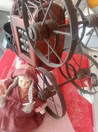 Carrozzina bambole vintage