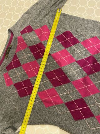 Jersey Zara rombos lana y algodón