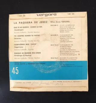 La Paquera de Jerez - EP - Manolo Sanlúcar