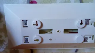 Lámpara de pared cristal verde y rosa